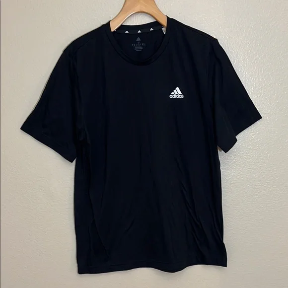 Adidas Three Stripes Men's Black T-Shirt