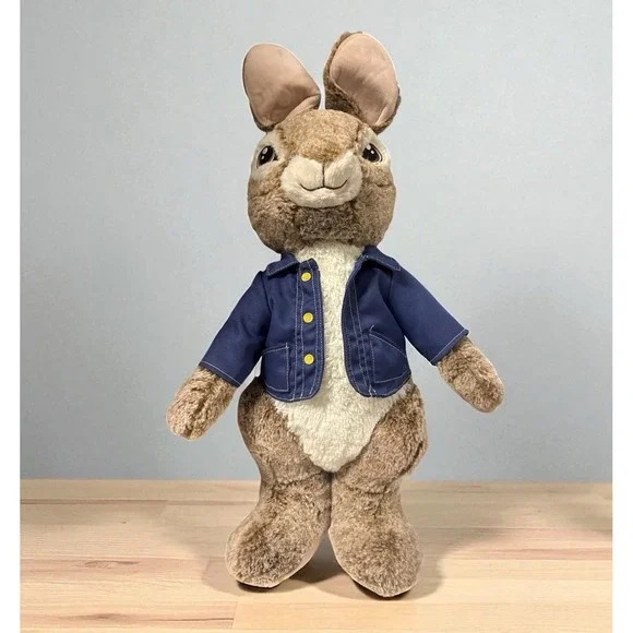 Dan Dee Peter Rabbit Plush Blue Jacket Standing Porch Greeter Stuffed Animal 21