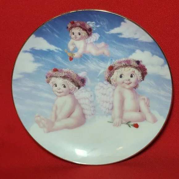 Vintage Dreamsicles Loves Shy Glance Angel Cherub Collectible Plate 1994 COA