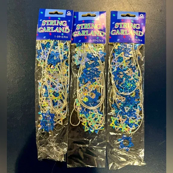NWT 3 packs-Star of David ✡️ String Garland ✡️