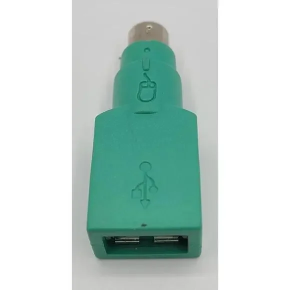 Genuine Microsoft OEM PS/2 Male To USB Female Adapter Converter Mouse Keyboard