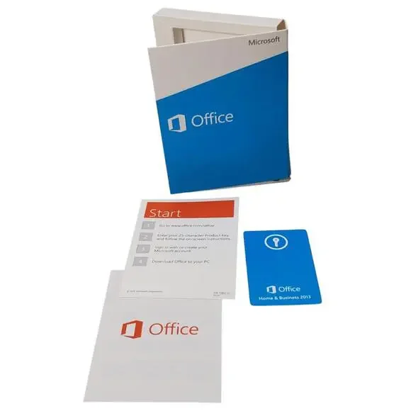 Microsoft Office 2013 Home and Business Product Key Card Full Retail English=NEW