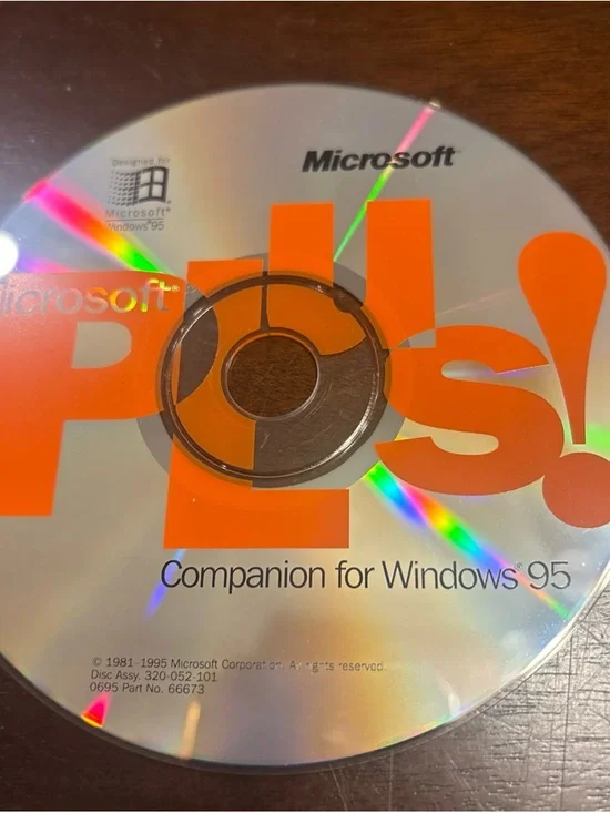 Microsoft Plus! Windows 95 Companion CD-ROM – Vintage 1995 Retro Software + Key