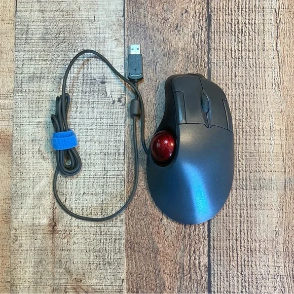 Microsoft‎ Trackball Optical 1.0 PS2/USB Compatible Mouse Ergonomic EUC WORKING