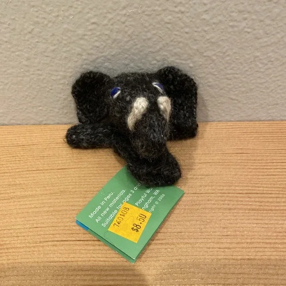 NWT Elephant Finger Puppet Alpaca 2006 NOS‎
