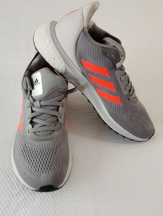 Adidas Astrarun M Men Running Shoes Grey/Solar Red Sz 6.5