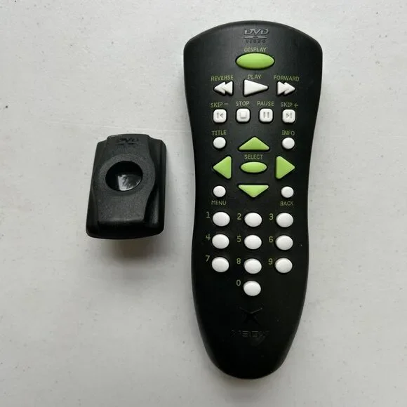 Microsoft Xbox Original DVD Remote & Receiver Movie Kit Authentic OEM Untested