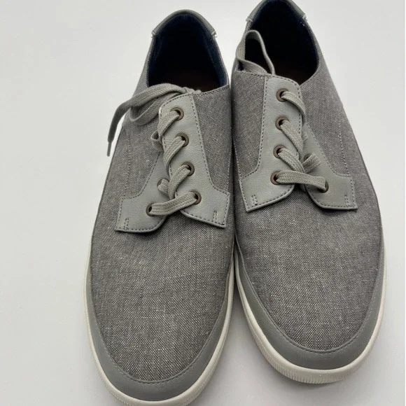 ALDO Men's Grey Canvas Lace Up Casual Sneakers Shoes Size‎ 11