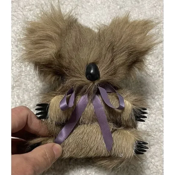 Vintage‎ Australia Koala Real Fur Stuffed Toy
