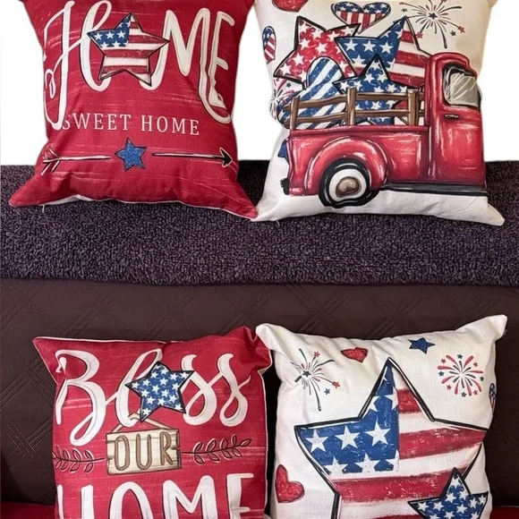 4 Patriotic Pillows/Pillow Covers to Brighten Your Home. $55