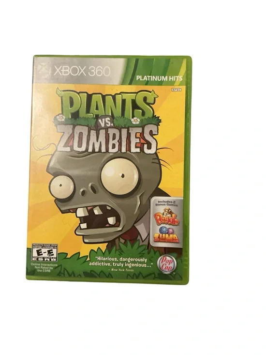 Microsoft Plants vs. Zombies Xbox 360 - Green & Yellow Cover