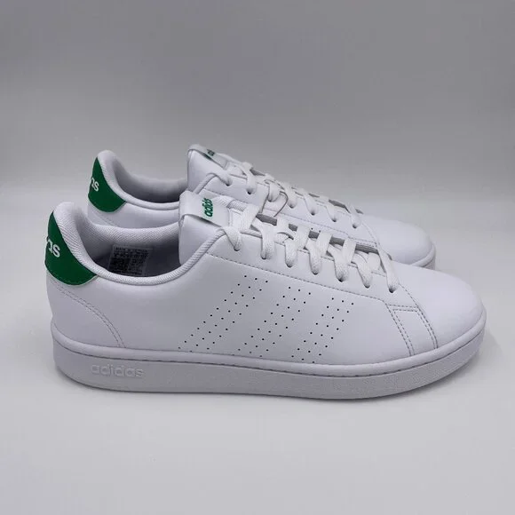 adidas Advantage White / Green Men's Shoes
