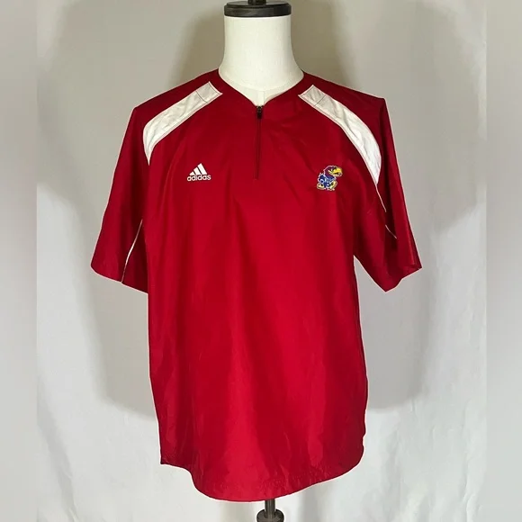 Adidas Kansas Jayhawks Windbreaker Pullover
