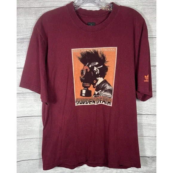 VTG Adidas Sudden Death Bucktown Campus Shirt 2XL College Portland OR Grunge