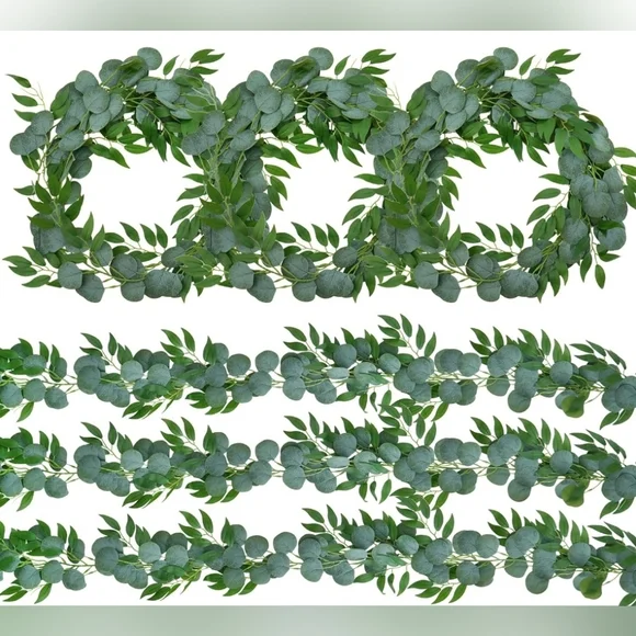 12 Green Eucalyptus Garland