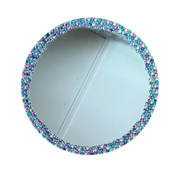 Girls Jewelry Accent Round Mirror