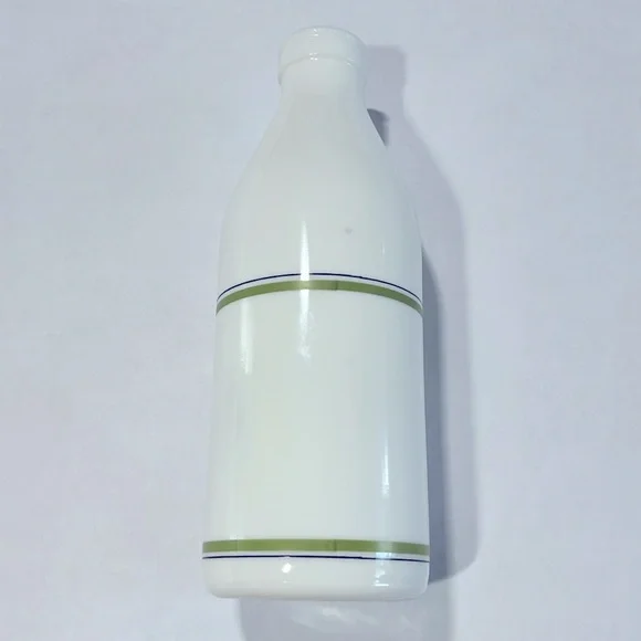 1970’s Milk Glass Bottle Vintage Bird Italy Egiasu Vase Kitchen Collectible 🇮🇹