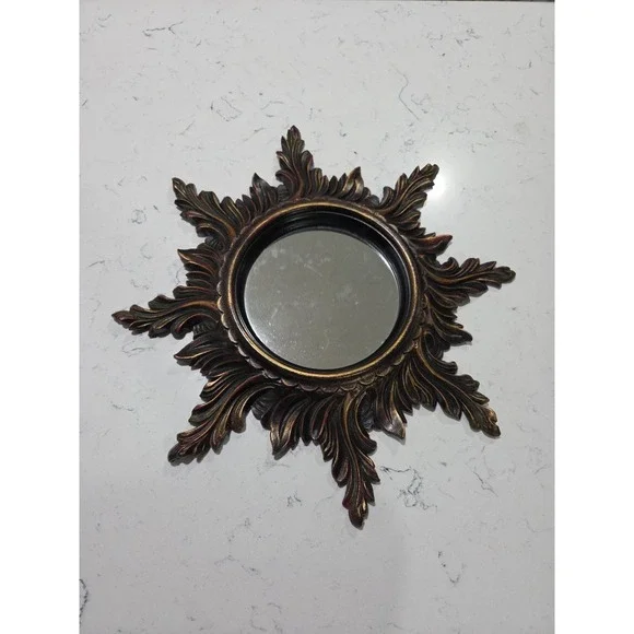 Vintage Euromarchi Starburst Wall Hanger Mirror Made In Italy 20