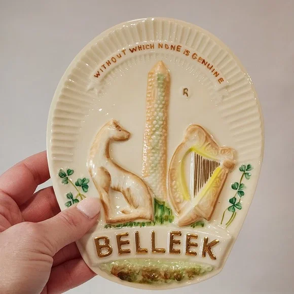 Belleek Collectors Society 1979 Trade Mark Plaque Founder Member Irish Pottery