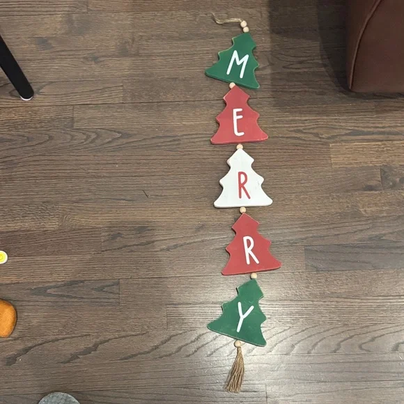 Festive Merry Christmas Hanging Decoration