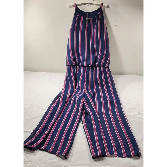 Amy Byer Girls Dress 14, Embellished‎ Striped Purple And Blue Great Condition
