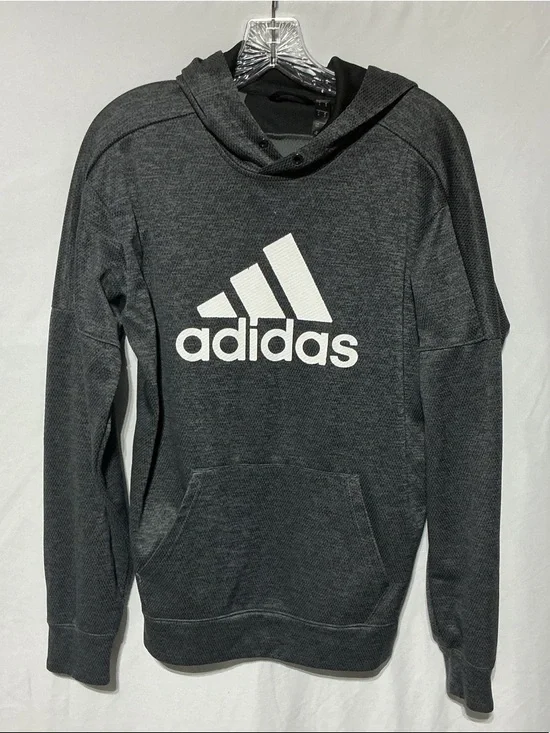 adidas Black Crewneck Climawarm Sweatshirt Hoodie Sz S