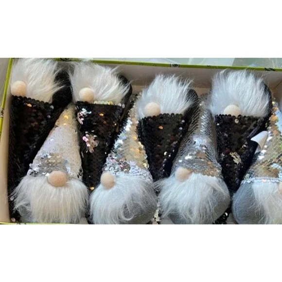 Bougie Halloween Sequined Gnomes 6 Foot Glam Garland By Lab 10.31. NEW