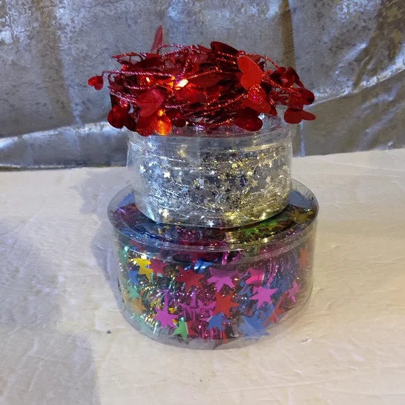 Set Of 3 Vintage Holiday Garland Craft Or Holiday Display