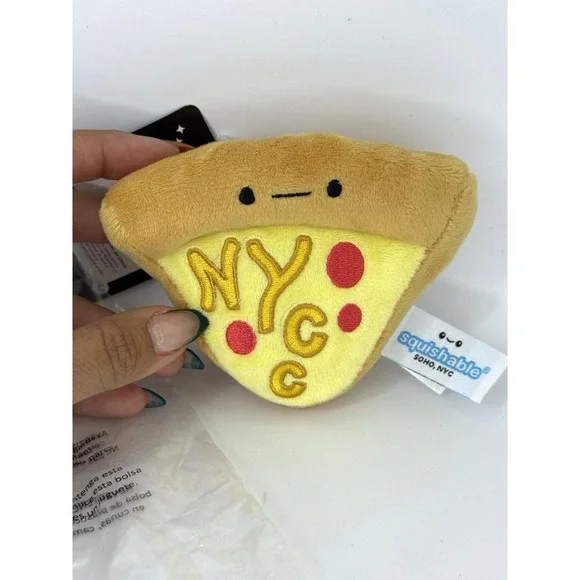 NYCC 2024 Squishable Pizza Slice Plush Keychain Limited Edition of 1200 NWT‎