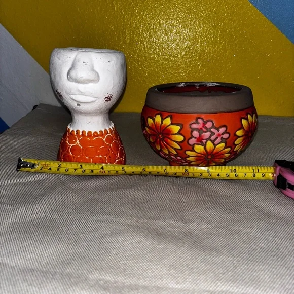🥰🥰Colorful Hand-Painted Ceramic Planters❤️❤️