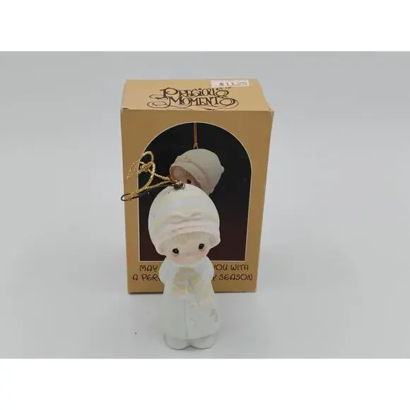 Precious Moments E 5390 May God Bless You Perfect Holiday Season Enesco 1984