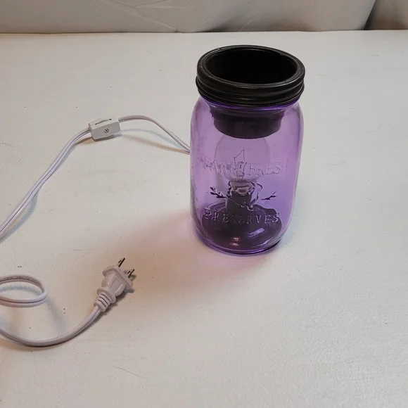 Purple Mason Jar Wax Warmer