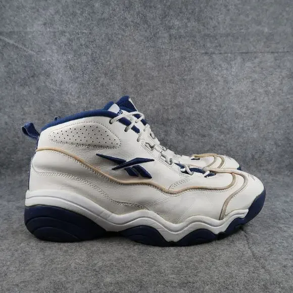 Reebok Shoes Mens 13 Basketball Sneaker Vintage Retro Trainers DMX White Blue