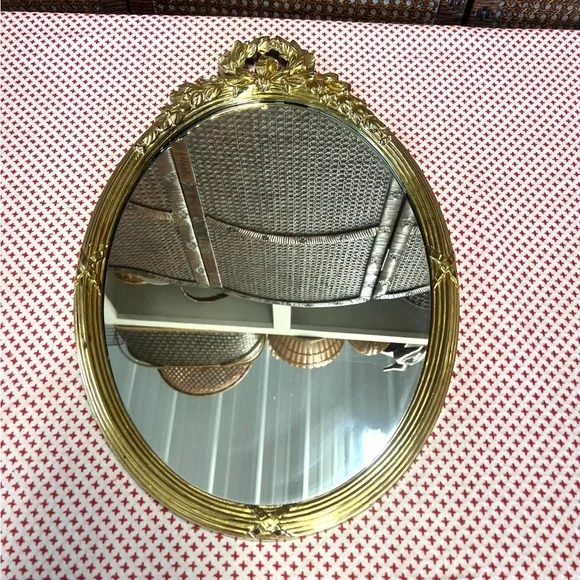 Vintage home interior gold resin mirror wall decor
