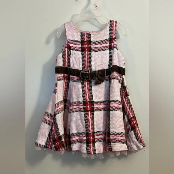 Koala Kids Plaid Ruffled Dress 🌸
