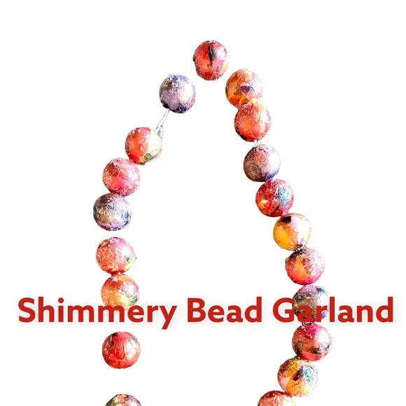 Handmade Jumbo Shimmery Bead Garland