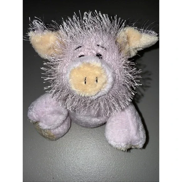 Ganz Webkinz Pig Plush Stuffed Animal No Code‎ Pink Vintage 1990s