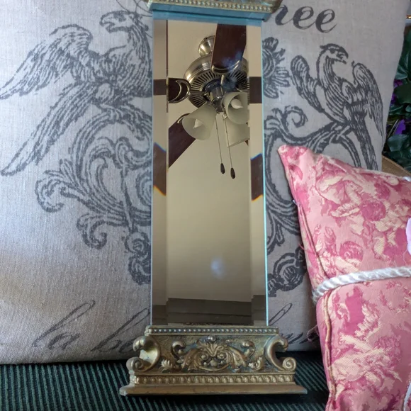 Vintage-Inspired Gold Wall Mirror