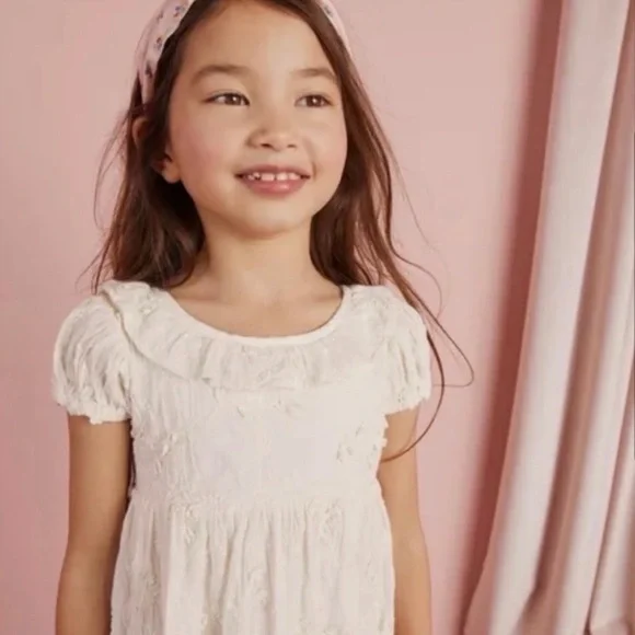 NWT Mini Boden Deep Hem Broderie Dress