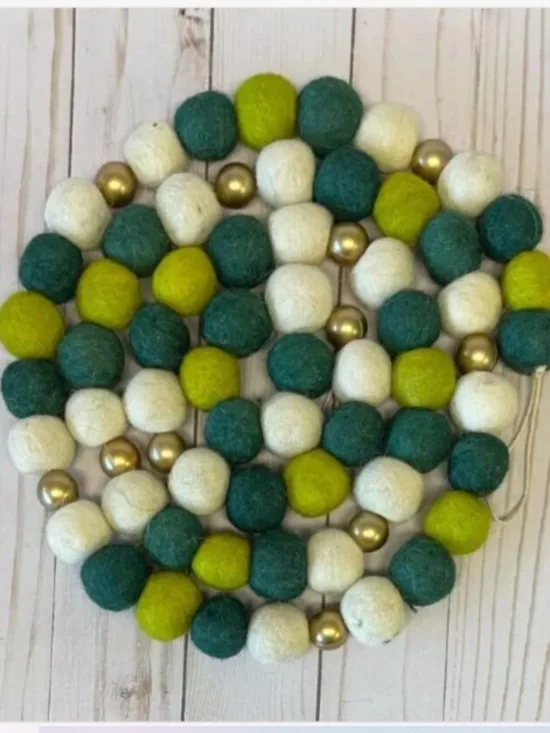 Felt Ball Pom Pom Garland 72