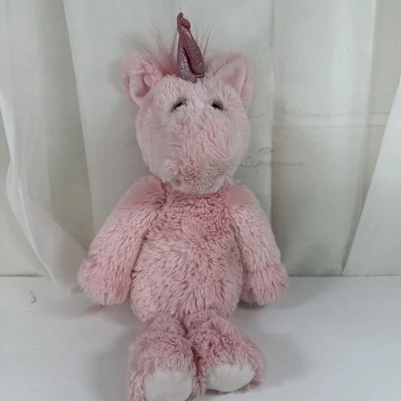 Ty Attic Treasures Pink Unicorn Plush Bean Stuffed Animal Estelle‎