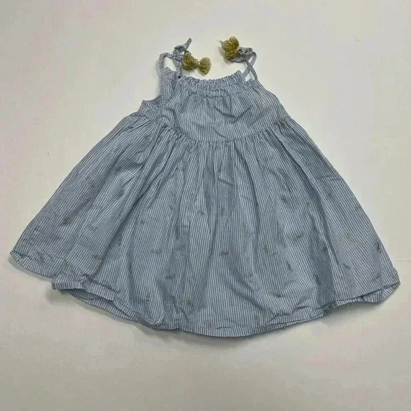 Tommy Bahama Girls Seahorse Sundress Blue and White Striped Size 24 months