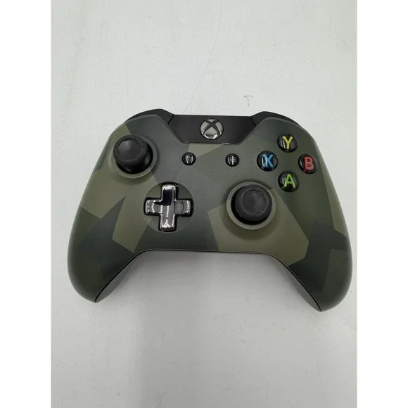 Microsoft Xbox One Wireless Controller Model 1537 Armed Forces Green Camo NO LID