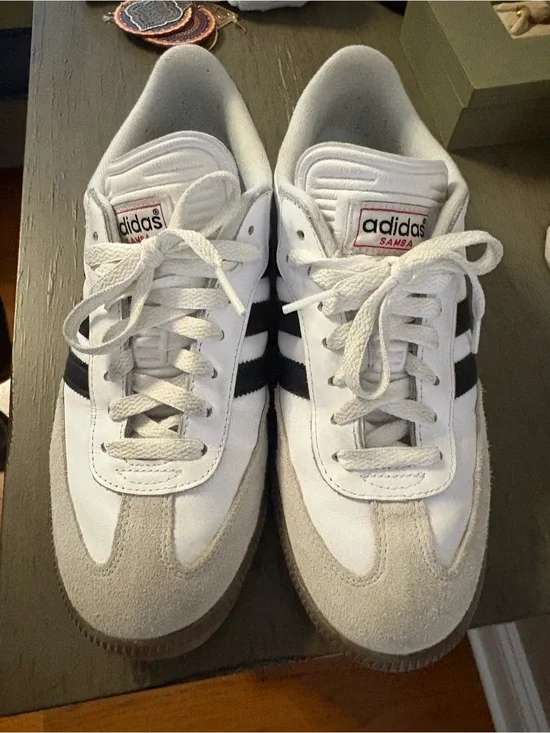 Adidas Samba Men's White Black Classic Sneakers
