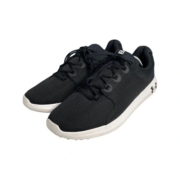 Under Armour Ripple 2.0 black textile size 13 men lace up trainers/ sneakers