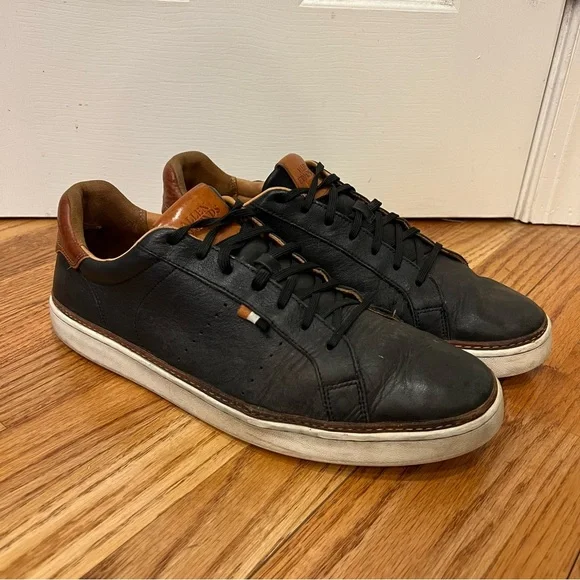 Allen Edmonds Alpha Sneakers Men's Size 13 Black Leather Casual Shoes 4640