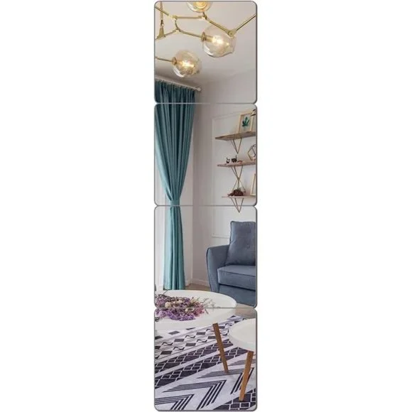 Wall Mirror Full Length, on Door Mirror shatterproof for Home Gym, 8