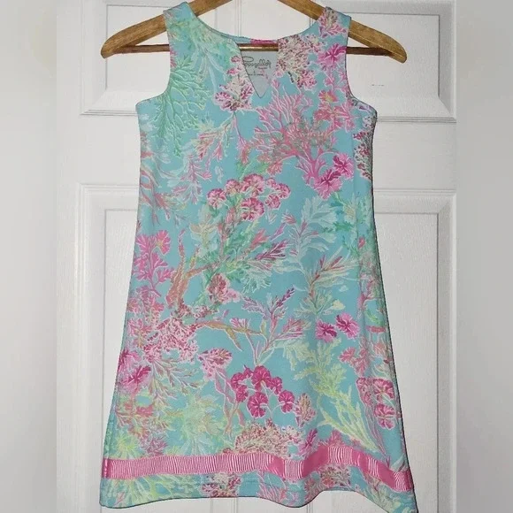 Pappagallo‎ Girls Floral Dress Size Large Ribbon Trim