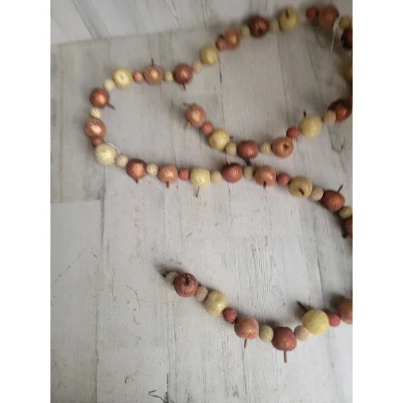 Unique apple garland Thanksgiving fall hanging wall home decor fruit string