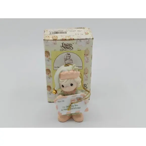 Precious Moments 455628 Im Sending You A Merry Christmas Enesco Ornament 1998